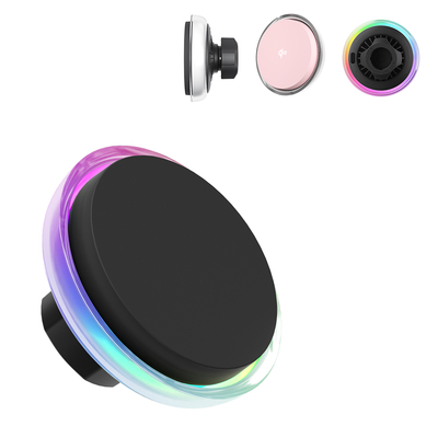 comprar Soporte para coche Magsafe con salida de energía de 15W/10W/7.5W/5W con textura de cristal y mejora magnética para una carga inalámbrica segura online manufacture