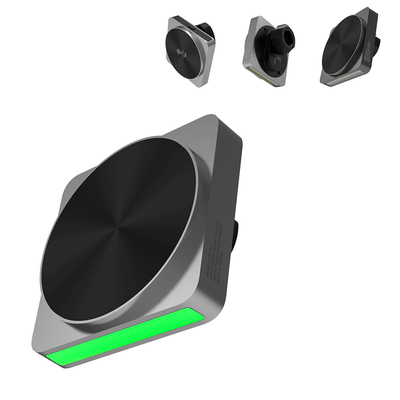 comprar QI2 15w Wireless Charger With Black Technology Sound Pickup And Ambient Light For Car Phone Holder online manufacture