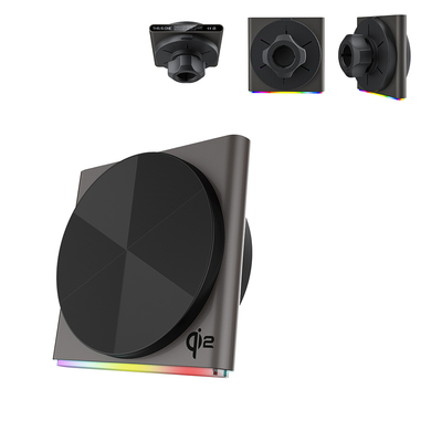 comprar Rotación de 360 grados Magsafe Car Mount Diseño ultra delgado Material metálico de 9 colores Efecto de luz RGB Carga rápida online manufacture