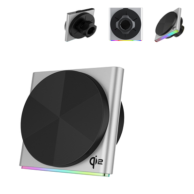 comprar Soporte magnético para coche de metal de alta gama con efecto de luz RGB de 9 colores, diseño ultrafino y funcionamiento con una sola mano, carga rápida online manufacture