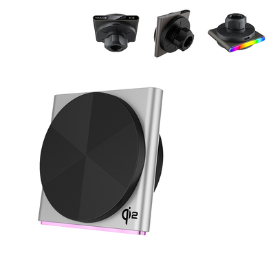 comprar Q2 Cargador inalámbrico para coches Función de recogida de sonido 9-Color RGB Proyección de efecto de luz lámpara ambiental Carga rápida online manufacture
