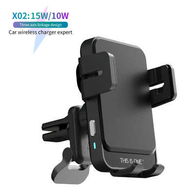 comprar Auto Clamping Wireless Car Phone Holder with Coil Alignment and Smart Tracking for Universal Compatibility online manufacture