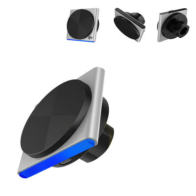 360 grados de rotación del teléfono del coche con 9-color RGB proyección de efecto de luz y montaje de coche inalámbrico