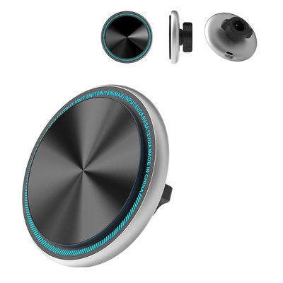 Innovador soporte de teléfono de automóvil de metal con forma ovalada y luz de marcha personalizable para automóviles