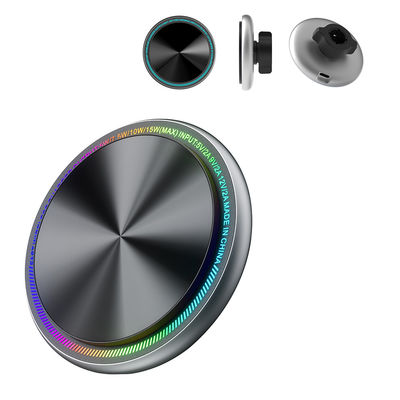Cargador inalámbrico magnético de metal porta teléfonos para automóviles con caracteres ligeros y fuerte magnetismo para automóviles