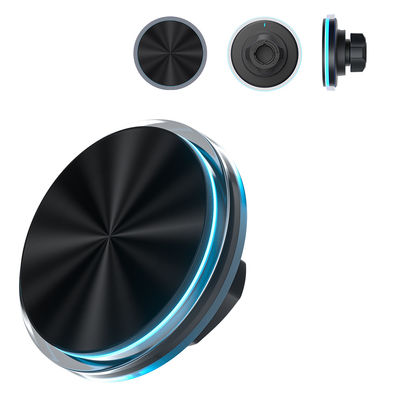 Diseño original soporte de teléfono magnético para automóviles con luz ambiental y fuerte atracción magnética para automóviles
