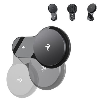 Portador de teléfono para automóviles con enfriamiento de ventilador ultra delgado y fuerte succión magnética para el cargador Iphone 15 Pro Max